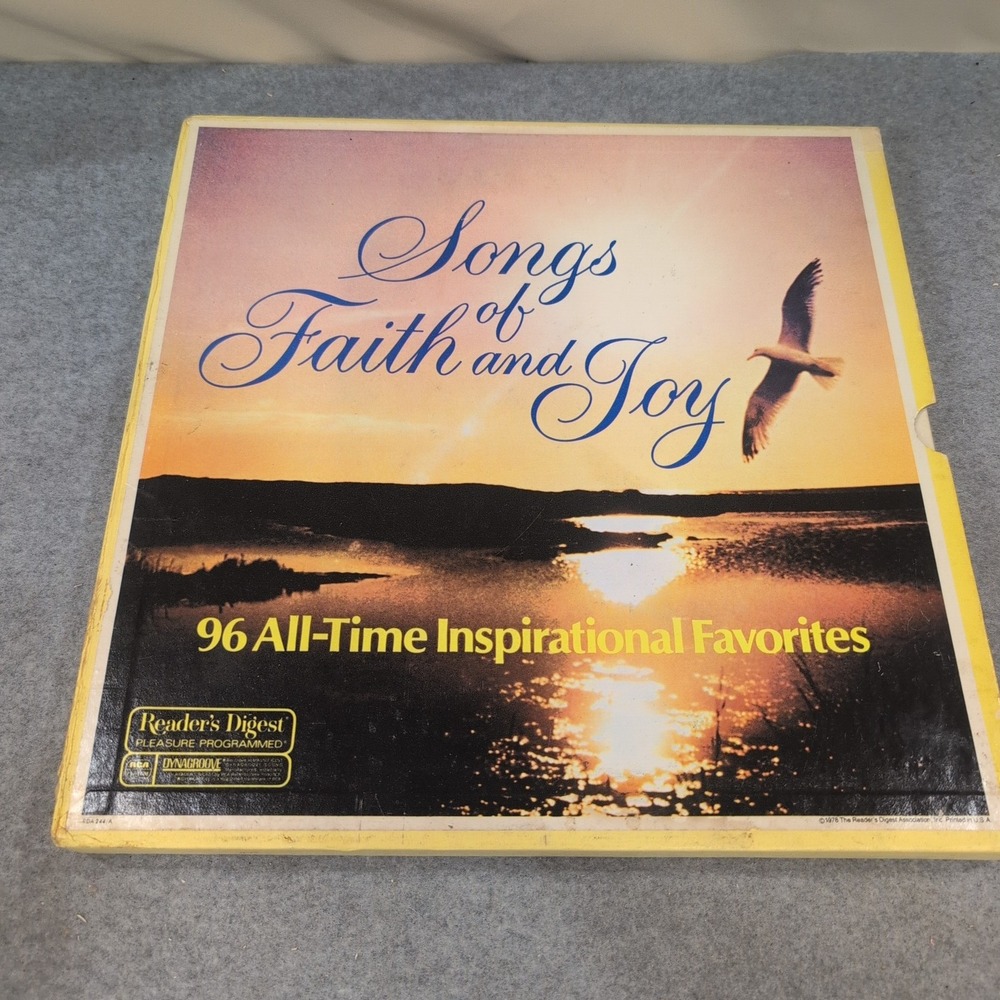 Reader's Digest Songs of Faith and Joy 96 Inspirational Favorites Vinyl Box Set